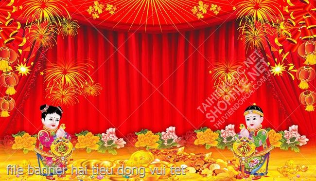 file banner hai tieu dong vui tet